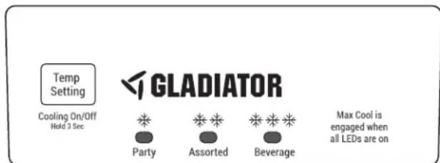 Gladiator GAFZ30FDGB - Max Cool (Frio maximo) - 1