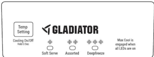 Gladiator GAFZ30FDGB - Cooling On/Off - 1