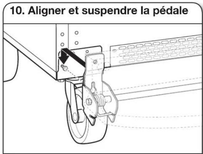 Gladiator GAFZ30FDGB - Fixer les roulettes - 4
