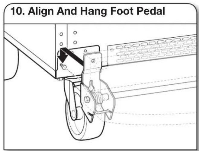 Gladiator GAFZ30FDGB - Stand Unit Upright7. Lock Front Casters - 3