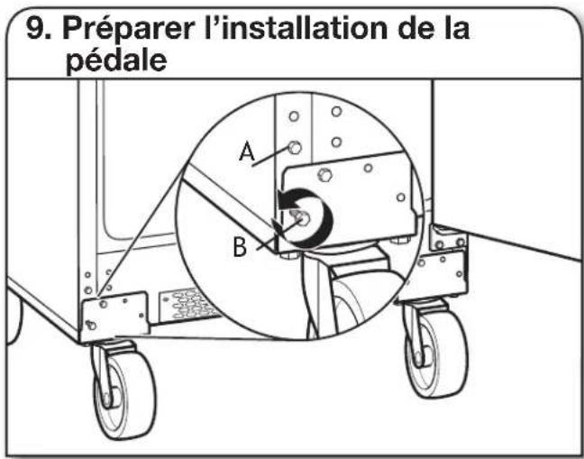Gladiator GAFZ30FDGB - Fixer les roulettes - 3