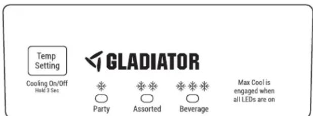 Gladiator GAFZ30FDGB - Cooling On/Off - 1