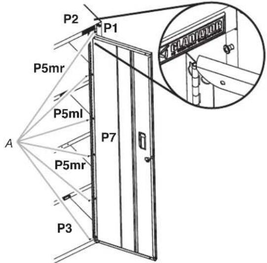 Gladiator GAJG36FDYG - Install Doors - 2