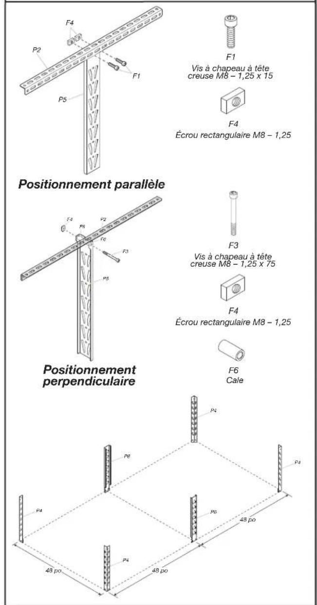 Gladiator GALS48M4JG - Fixer les supports centraux supérieurs - 1
