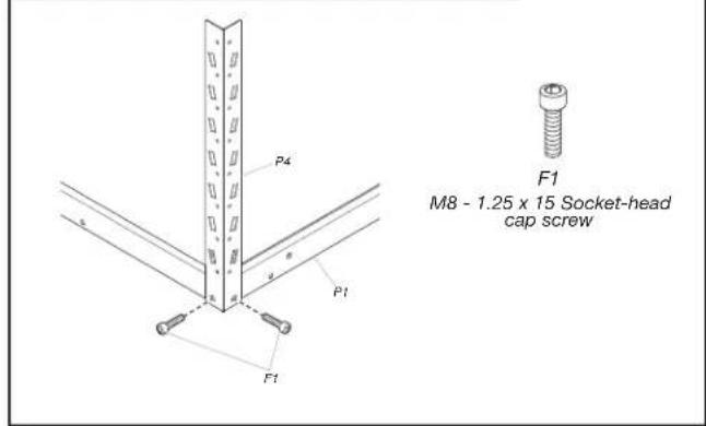 Gladiator GALS48M4JG - Attach lower corner supports - 1