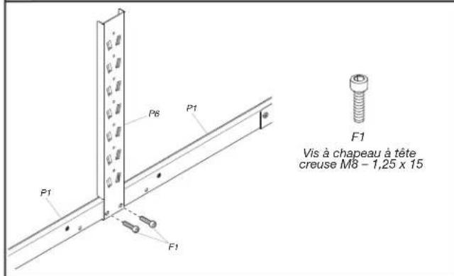 Gladiator GALS48M4JG - Fixer les supports centraux inférieurs - 1