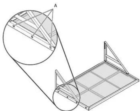 Gladiator GAGL30WSJG - Mounting braces above shelf - 1