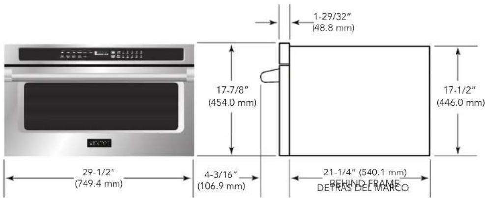 VIKING VMDD5306 - Dimensiones delorno - 1