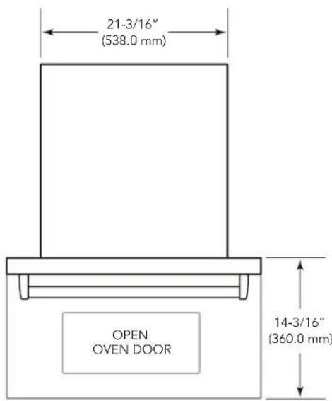 VIKING VMDD5306 - Oven Measurements - 2