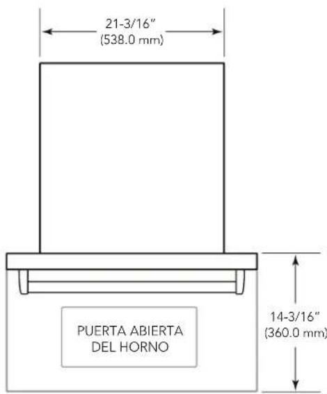 VIKING VMDD5306 - Dimensiones delorno - 2