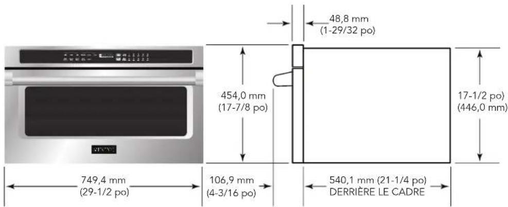 VIKING VMDD5306 - Mesures du four - 1
