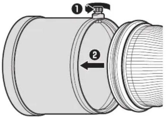 NIKON NIKKOR Z 400mm f2.8 TC VR S - Retrait du parasoleil - 1