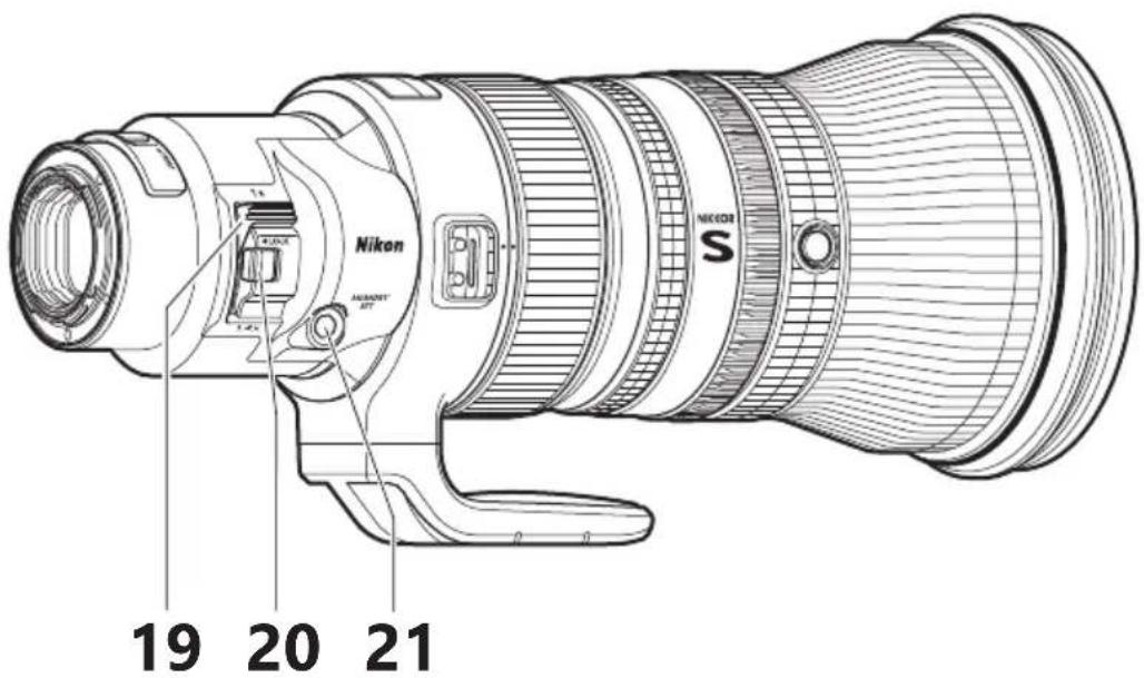 NIKON NIKKOR Z 400mm f2.8 TC VR S - Commutateur du mode de mise au point - 1