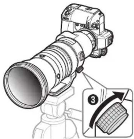 NIKON NIKKOR Z 400mm f2.8 TC VR S - Utilisation du collier pour trépied - 3