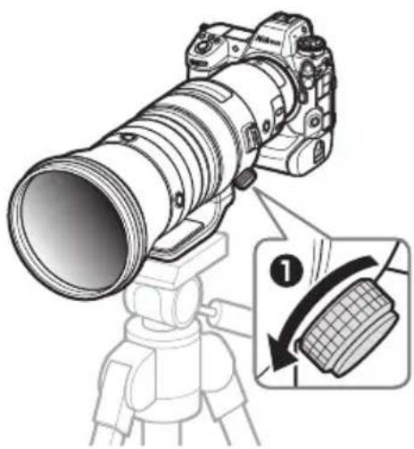 NIKON NIKKOR Z 400mm f2.8 TC VR S - Utilisation du collier pour trépied - 1