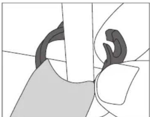BEURER HK 70 - Removal of car fastening straps from car seat - 1