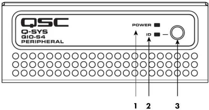 QSC QIOML4i - Panneau avant du QIO-S4 - 1