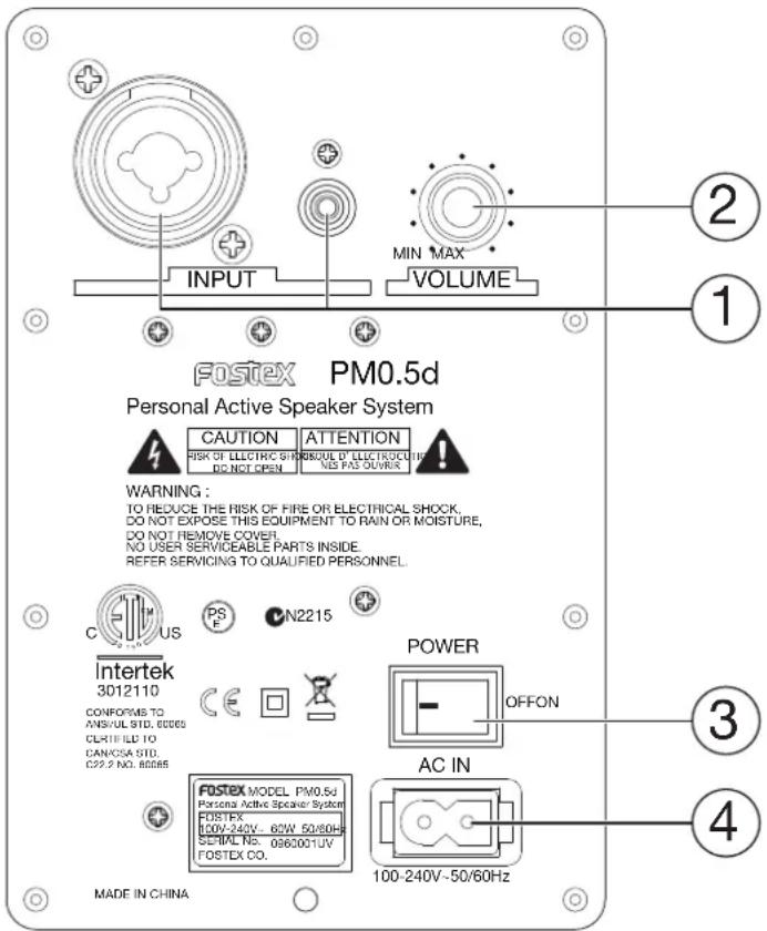 FOSTEX PM0.5d - Continuously variable gain control - 1