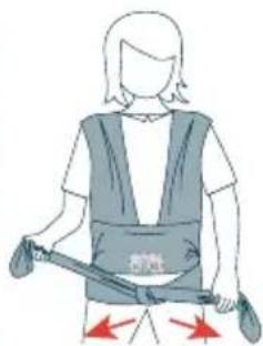 JANE Cocoon - HOW TO TIE THE DOUBLE KNOT FOR THE SLING: - 4