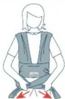 JANE Cocoon - HOW TO TIE THE DOUBLE KNOT FOR THE SLING: - 2