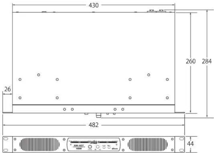 FOSTEX RM3DT - Abmessungen - 1