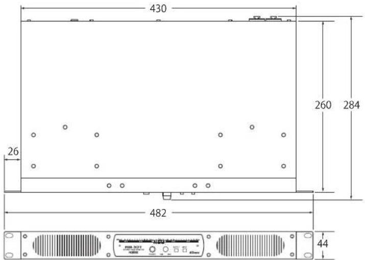 FOSTEX RM3DT - Dimensions - 1