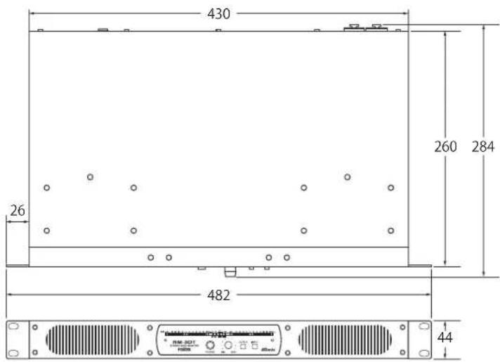 FOSTEX RM3DT - Dimensions - 1