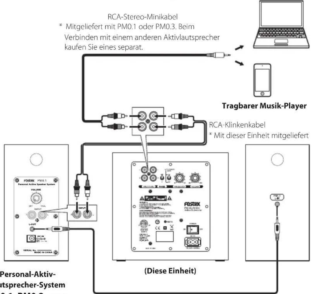 FOSTEX PMSUBmini2 - (Verbindungsbeispiel) - 1