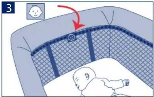 JANE Sleep And Fun - • INSTALLAZIONE DEL SUPPORTO DELLA MINI CULLA E MATERASSO SUPERIORE - 3