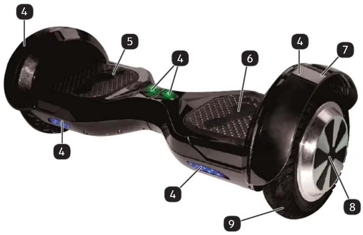 Maginon BC65 - Balance Scooter BC-65 Cruise - 1