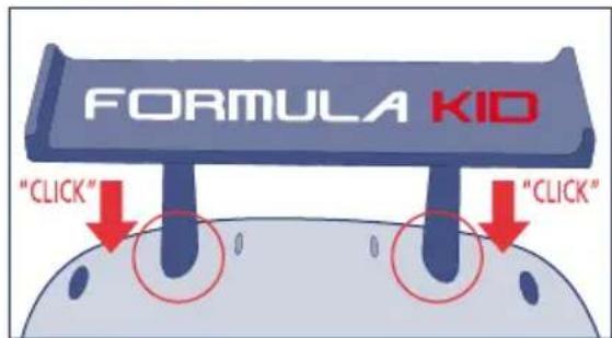 JANE Formula Kid - De achterspoiler en spiegels plaatsen - 1