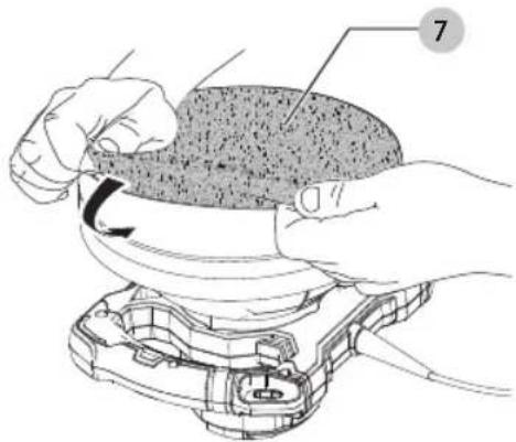 Craftsman CMEE100 - Fixer le tampon de polissage au coussin en mousse (Fig. F) - 1