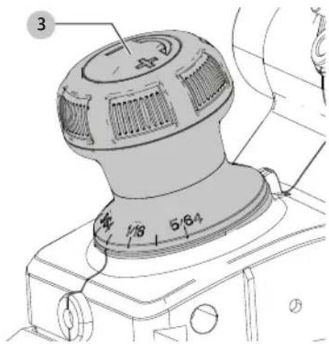 Craftsman CMEW300 - Réglage de la profondeur de rabotage (Fig. E) - 1