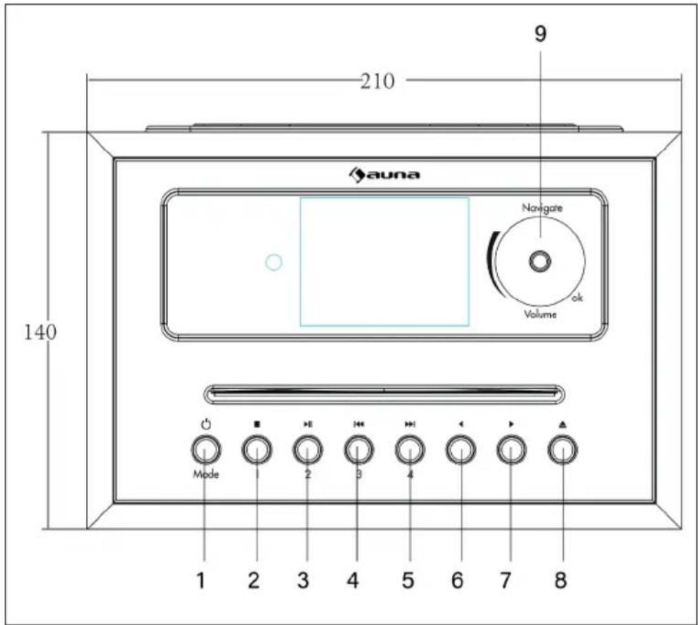 Auna Silver Star CD Cube - PRODUCT OVERVIEW - 1