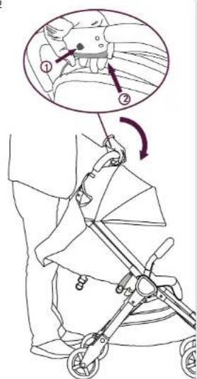 Silver Cross Clic - To fold the stroller - 2