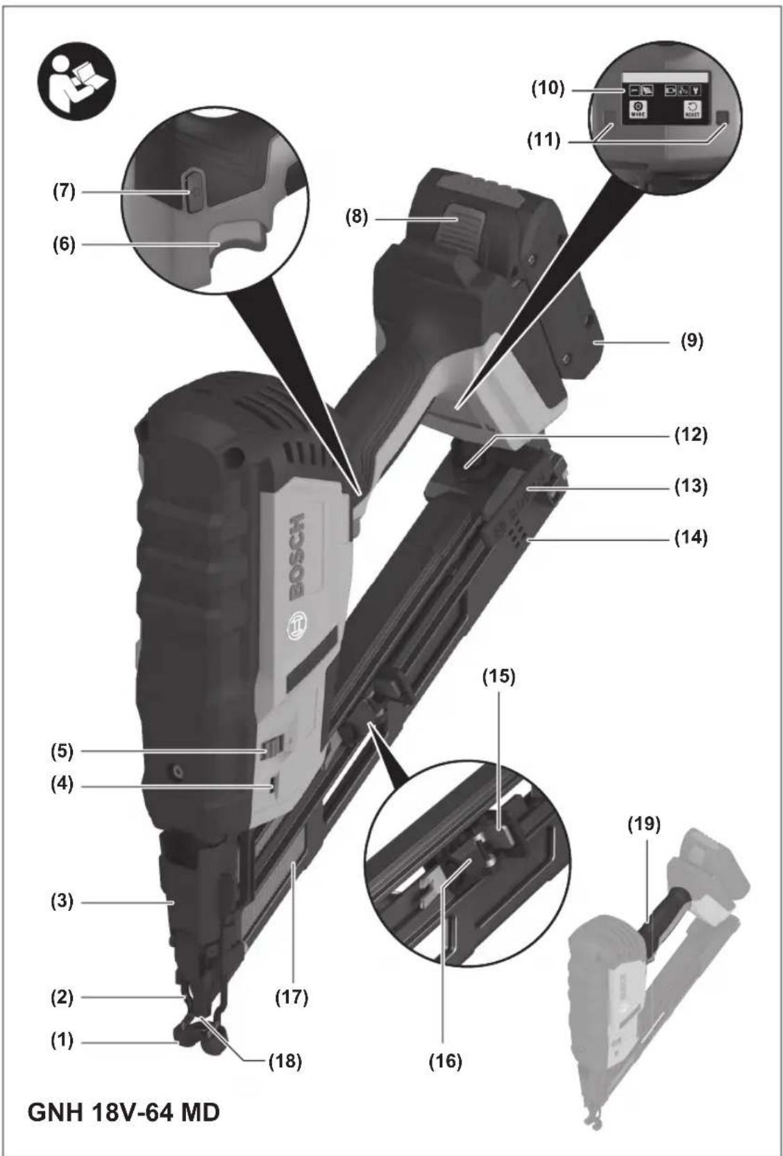 BOSCH GNH 18V64 M Professional - 2