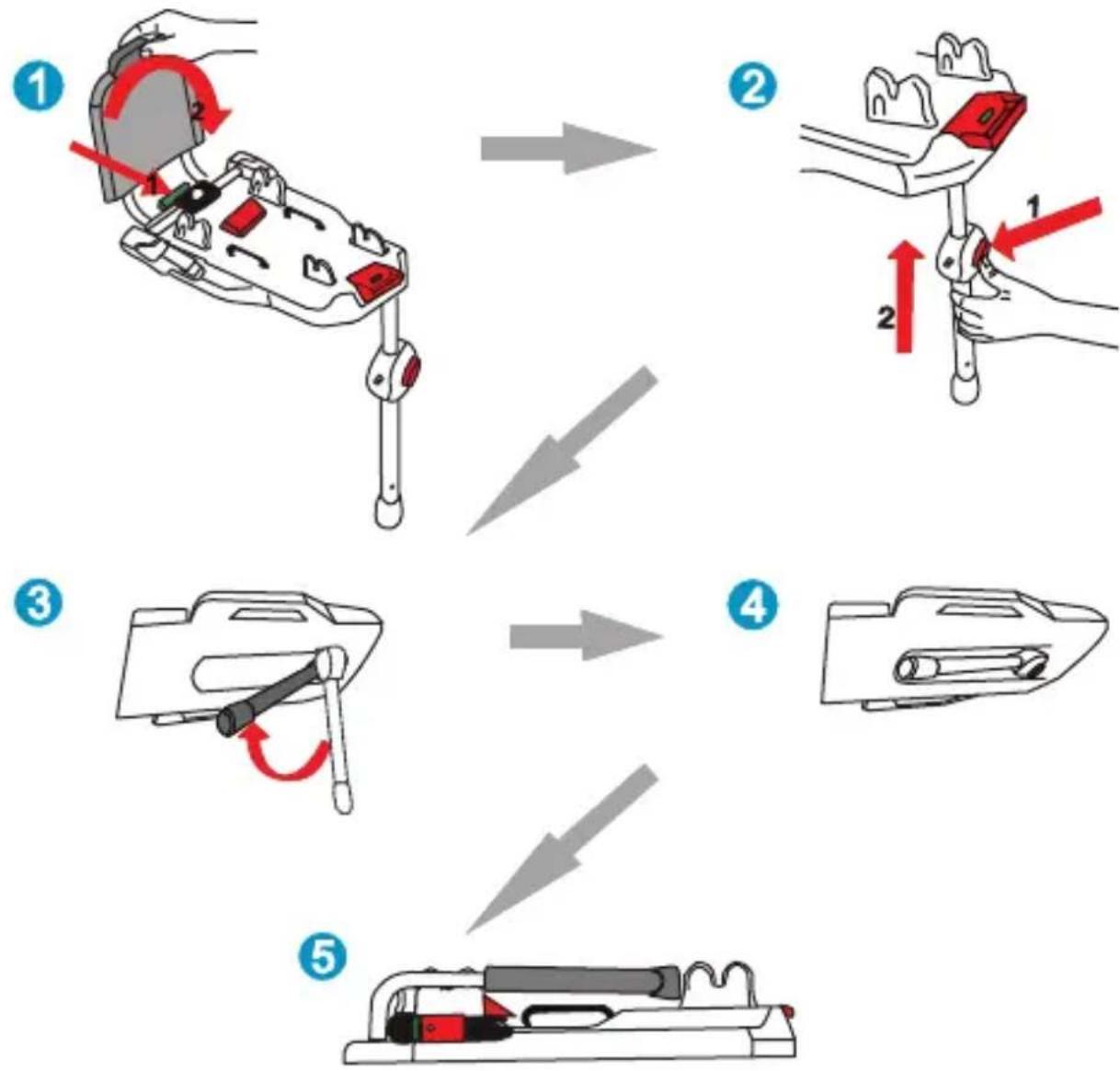Foppapedretti XBASE - VOLTAR A FECHAR A BASE ISOFIX - 1