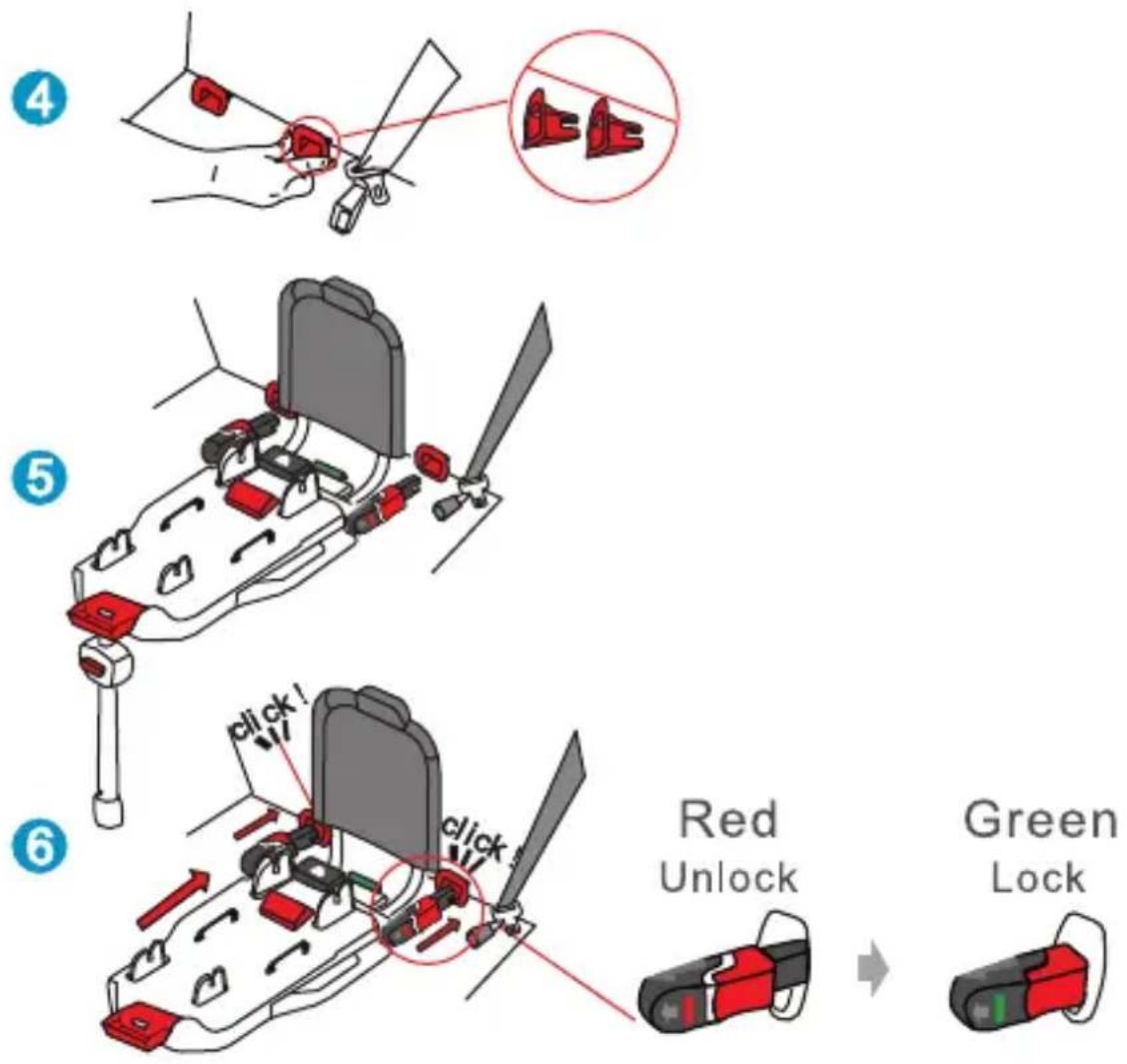 Foppapedretti XBASE - INSTALLING THE ISOFIX BASE IN A CAR EQUIPPED WITH THE ISOFIX SYSTEM - 1