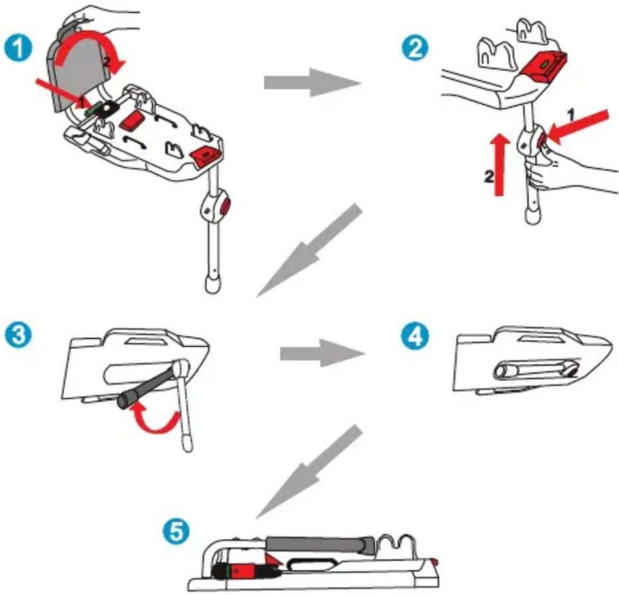 Foppapedretti XBASE - SCHLIESSEN DER ISOFIX-BASIS - 1