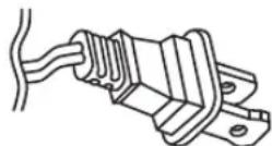 Riccar Prima Power Team Tandem R50TAP.2 - 2-WIRE POLARIZED POWER CORD - 1