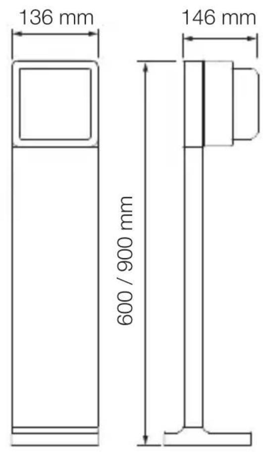 STEINEL GL 85 SC 900 - Dimensioni del prodotto GL 85 SC, GL 85 C - 1
