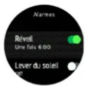 SUUNTO 5 Peak - Alarmes de lever et coucher du soleil - 1