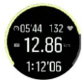 SUUNTO 5 Peak - Utilisation des objectifs pendant l'exercice - 2