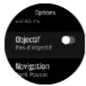 SUUNTO 5 Peak - Utilisation des objectifs pendant l'exercice - 1