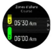SUUNTO 5 Peak - Définir les zones d'allure - 1