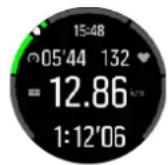 SUUNTO 5 Peak - Utilisation des zones d'allure pendant l'exercice - 1