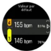 SUUNTO 5 Peak - Définir les zones FC par défaut - 1