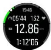 SUUNTO 5 Peak - Utilisation des zones de puissance pendant l'exercice - 1