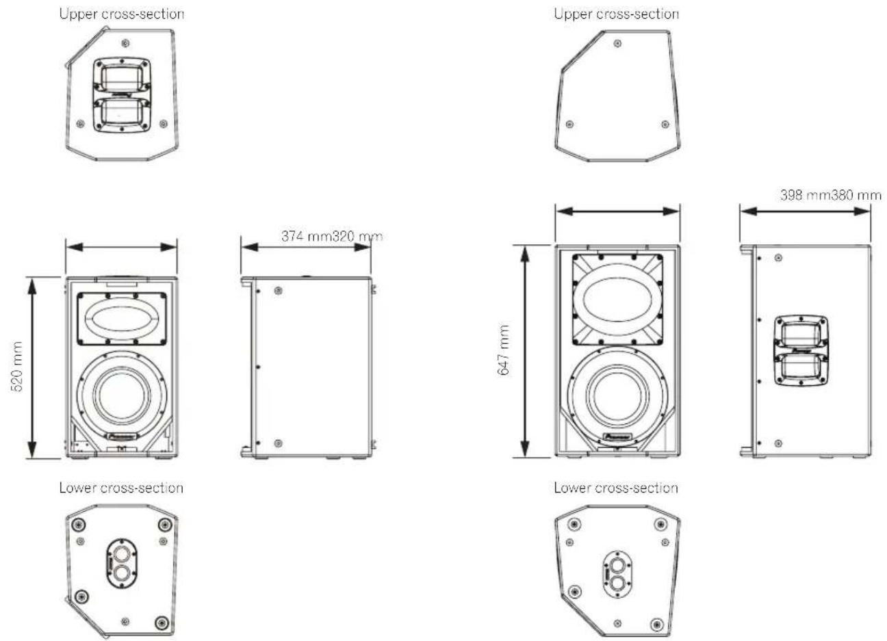 PIONEER XPRS 15 - Dimensions - 1