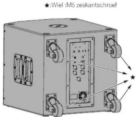 PIONEER XPRS 15 - Wielen van het subwoofermodel - 1